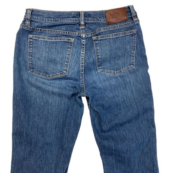 Lauren Ralph Lauren Jean Woman 8‎ Dark Wash Mid Rise Boot Cut Denim - Picture 5 of 9